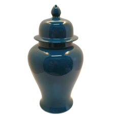 Potiche de Cerâmica Verde com Tampa