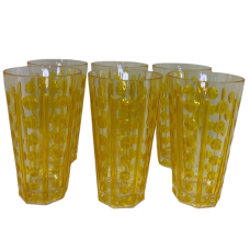 Set de Copos De Acrílico Amarelo Set de Copos De Acrílico Amarelo