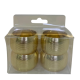 Porta Guardanapo de Metal Dourado