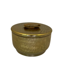 Caixa Decorativa em Metal Dourado P Caixa Decorativa em Metal Dourado P