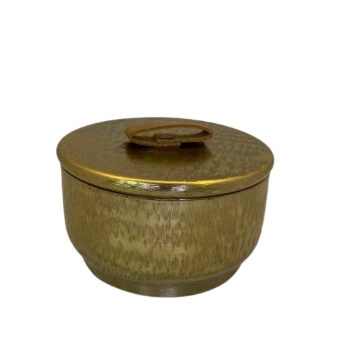 Caixa Decorativa em Metal Dourado P Caixa Decorativa em Metal Dourado P