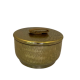 Caixa Decorativa em Metal Dourado P Caixa Decorativa em Metal Dourado P