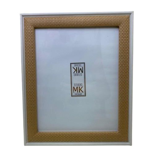 Porta Retrato Madeira e Palha Natural G Porta Retrato Madeira e Palha Natural G