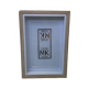 Porta Retrato Madeira e Branco P Porta Retrato Madeira e Branco P
