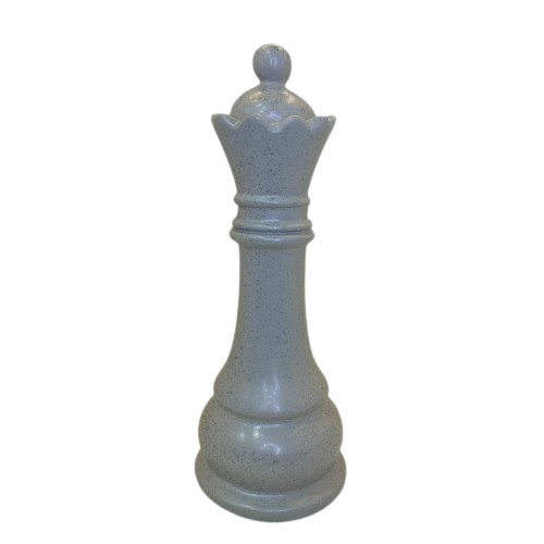 Escultura Xadrez Rainha Off-White Escultura Xadrez Rainha Off-White