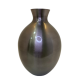 Vaso de Metal Fumê Escovado M